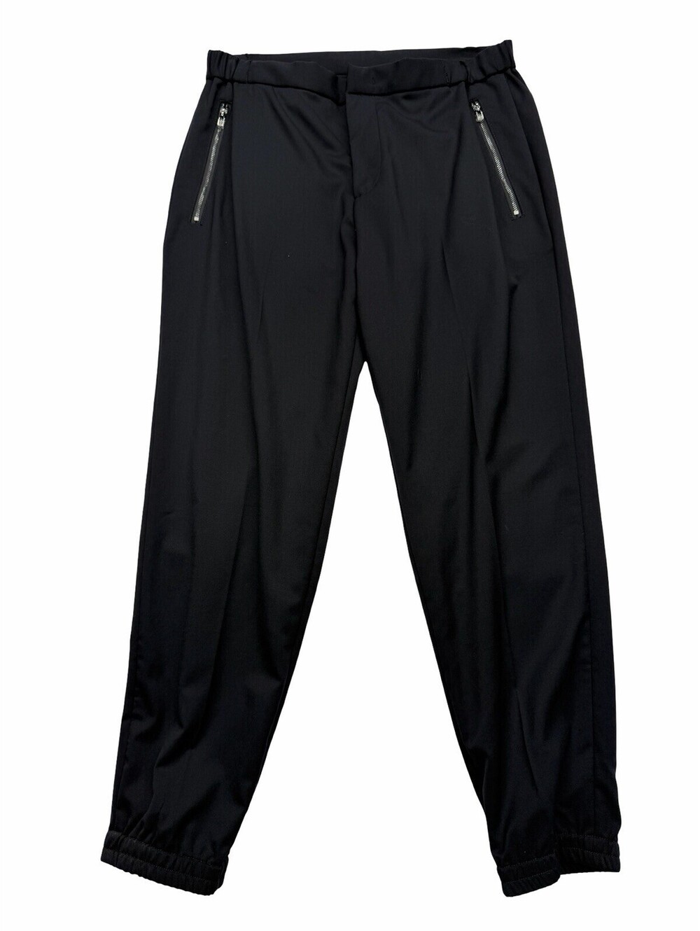 Emporio Armani Smart Hybrid Dress Trousers Wool Navy Blue Size EU 46 | 30 W